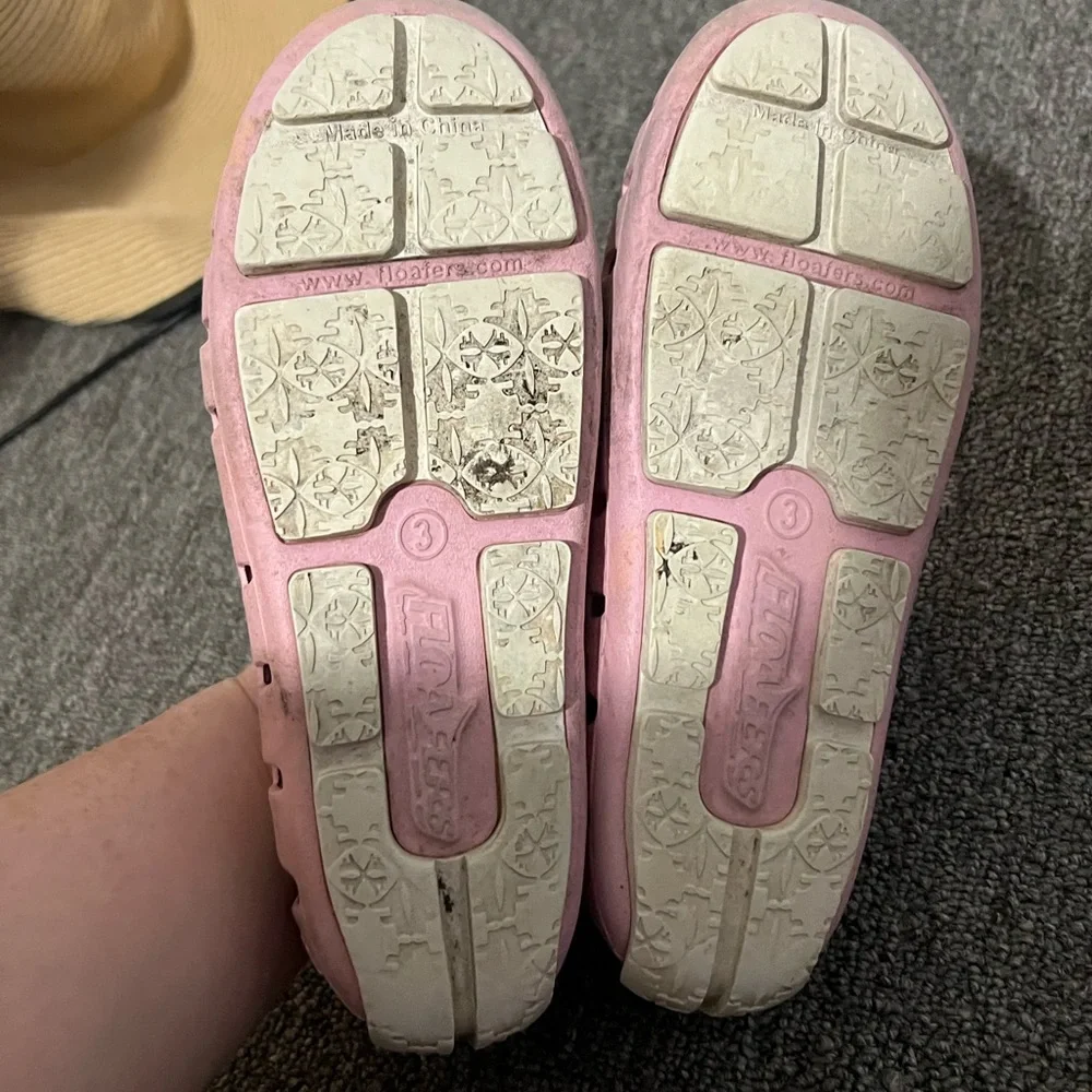 Floafers Girls Loafer Pink Size 3 Outdoor Waterproof Sandal
